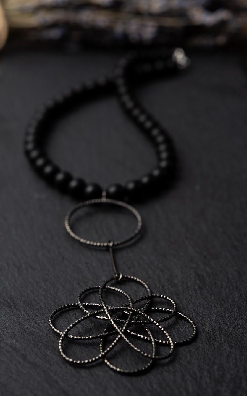 Yörünge Oniks Kolye