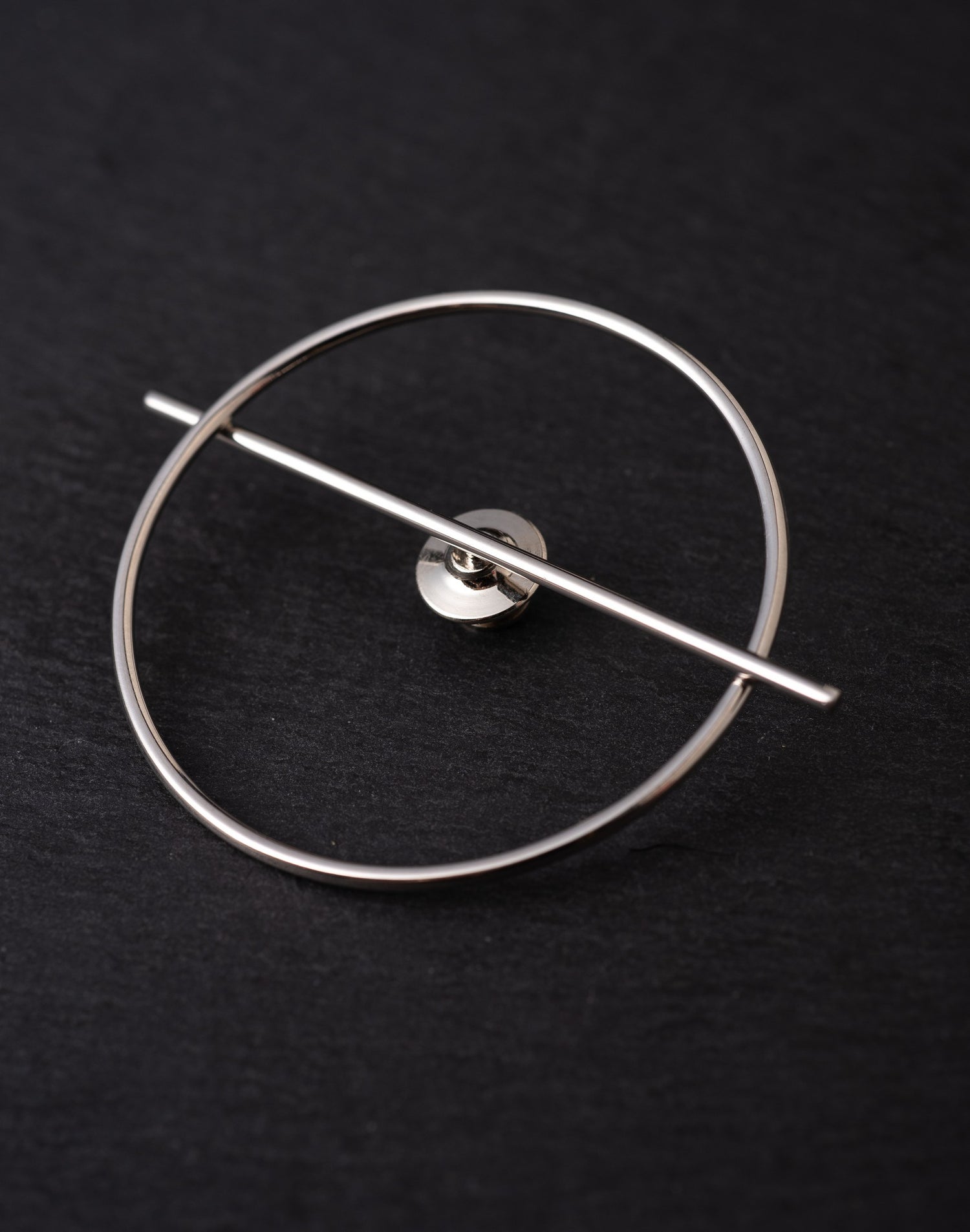 Halka Minimal Çubuk Broş