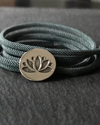 Kordon Plaka Figür 'LOTUS' Bilezik